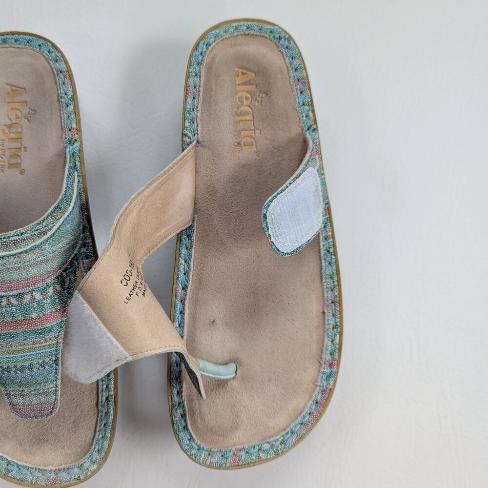 Alegria Codi Seascape Thong Sandals Size 8 - 8.5 - Picture 6 of 9